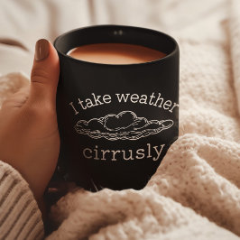 Lönsam meteorologi, molndesign, väderprognos kaffemugg