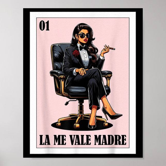 Lönsam mexikansk chingondesign - La Me Vale Madre Poster (Framsidan)