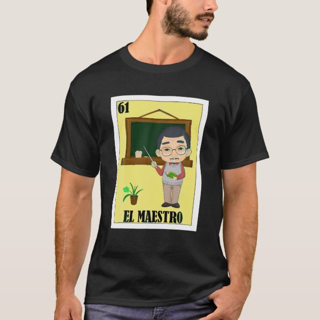 Lönsam mexikansk design för lärare El Maestro T Sh Shirt (Framsida)