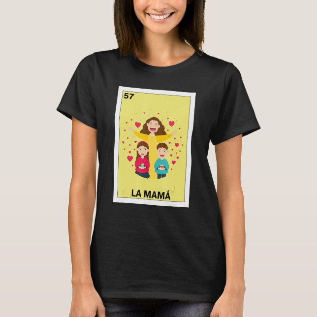 Lönsam mexikansk design för Mamma - La Mamma T Shirt (Framsida)