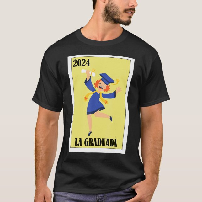 Lönsam mexikansk design för Studenten - La Graduad T Shirt (Framsida)