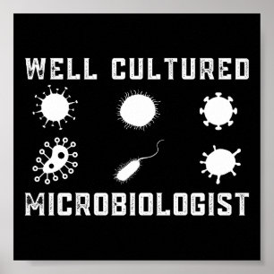 Lönsam mikrobiologi Välodlad mikrobiolog Poster