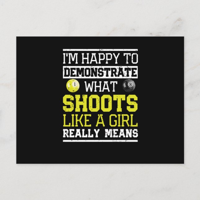 Lönsam miljardersnooker Jag är lycklig Vykort (Framsida)