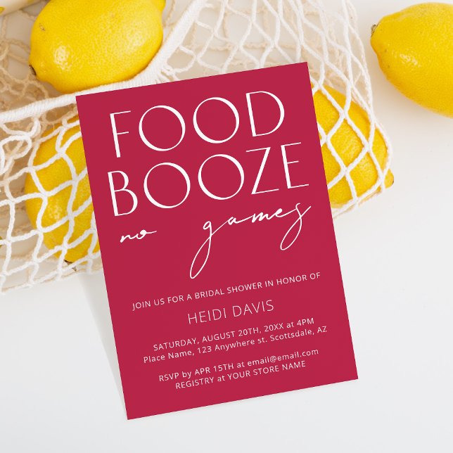 Lönsam, minimalistisk Magenta - ingen Möhippa för  Inbjudningar (Skapare uppladdad)