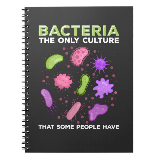 Lönsam Mircobiologi Bacteria Culture Humor Anteckningsbok (Framsidan)