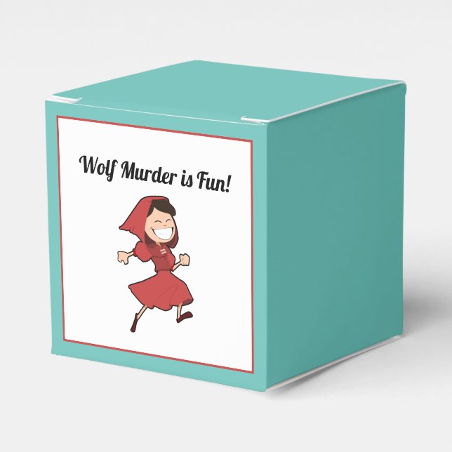 Lönsam Mörk Fairy Tale Little Red Riding Huva Presentaskar (Framsidan Sidan)