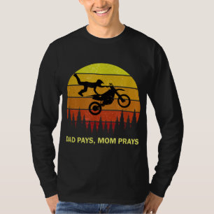 Lönsam motocross-idé för förälder Pappa Mamma Son T Shirt