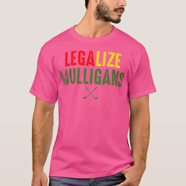 Lönsam  mulligans Golf T Shirt (Framsida)