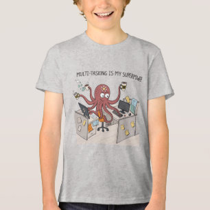 Lönsam multitasking av bläckfisk Kontors humor T Shirt