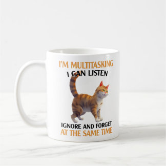 Lönsam multitasking - kattspel kaffemugg
