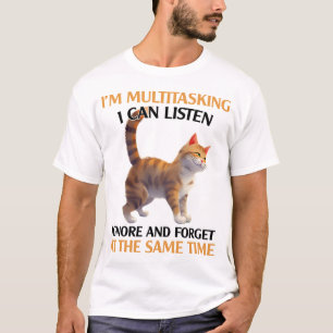 Lönsam multitasking - kattspel t shirt