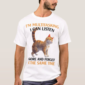 Lönsam multitasking - kattspel t shirt
