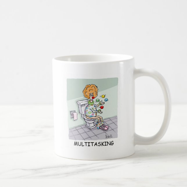Lönsam multitasking med juggling Clown Kaffemugg (Höger)