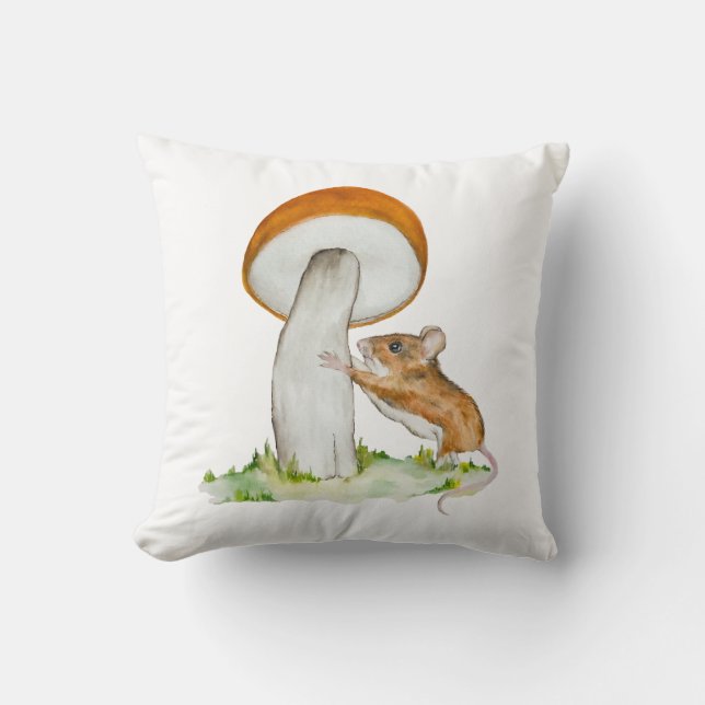 Lönsam mus med vild svamprum kudde (Framsida)