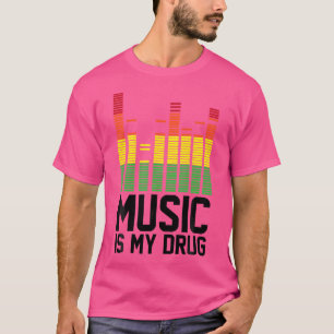 Lönsam musik är min knölmusik är min medicin. t shirt