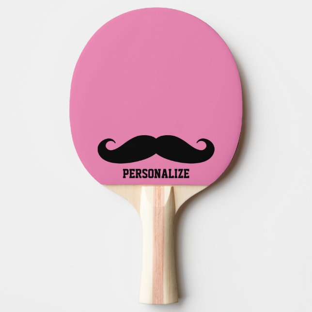 Lönsam mustasch bord tennis ping pong paddle pingisracket (Framsidan)