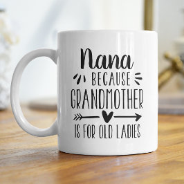Lönsam Nana-mormor för gammal Dam-offert Kaffemugg