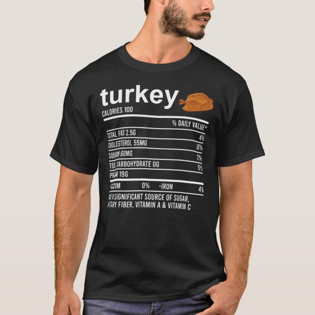 Lönsam näringsfaktor Livsmedelsapparat Foodie Turk T Shirt (Framsida)