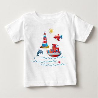 Lönsam nautisk design t shirt