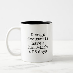Lönsam Nerdy Design Document Office Två-Tonad Mugg