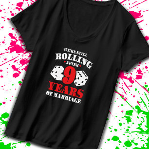 Lönsam nionde årsdagen Par, gift i 9 år T Shirt
