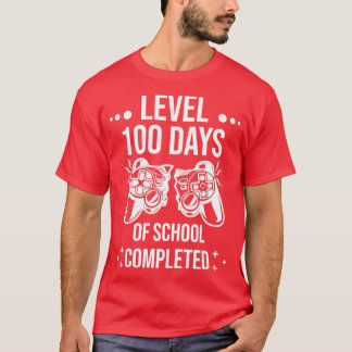 Lönsam nivå 100 skoldagar avslutad Lycklig 100 T Shirt