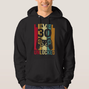 Lönsam nivå 30 olåst Manar BDay 30:e Hoodie