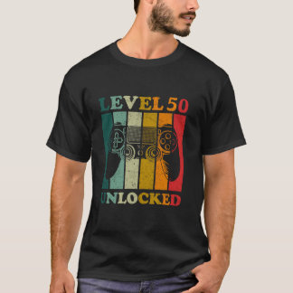 Lönsam nivå 50 Olåst Manar-dagspelsspelare 50:e B T Shirt