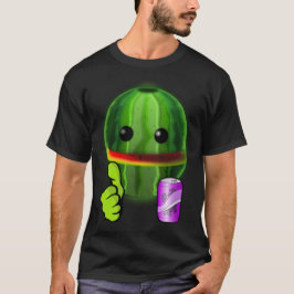 Lönsam novelty för sportfotboll WATERMELON MAN T-S T Shirt