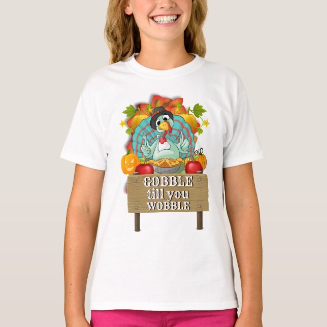 Lönsam Novelty Grafik GOBBLE ÄR FORTFARANDE MÖJLIG T Shirt (Framsida)