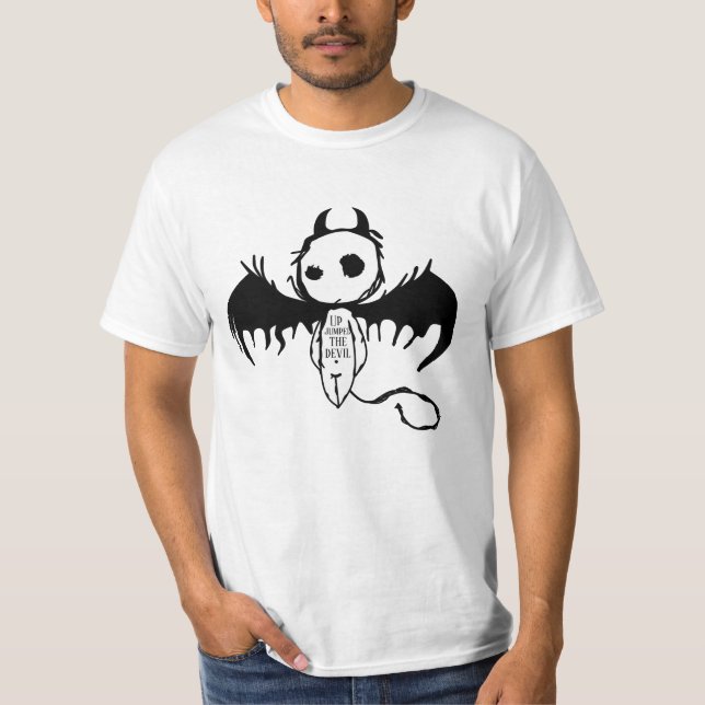 Lönsam Novelty Grafik UPPRÖRANDE JUMPED DJÄVULEN T Shirt (Framsida)