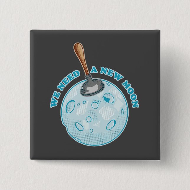 Lönsam ny måne-astronomi knapp (Framsida)