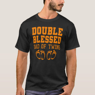 Lönsam ny pappa med Twillingar För manar Far-medde T Shirt