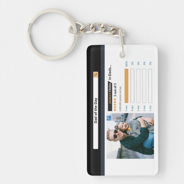 Lönsam nyckelkedja för Fars dag bästa Pappa (Framsidan)