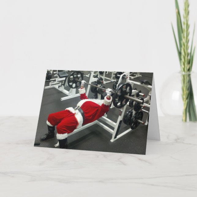 Lönsam och elak Santa - roligt fånig christmas hel Helgkort (Framsida)
