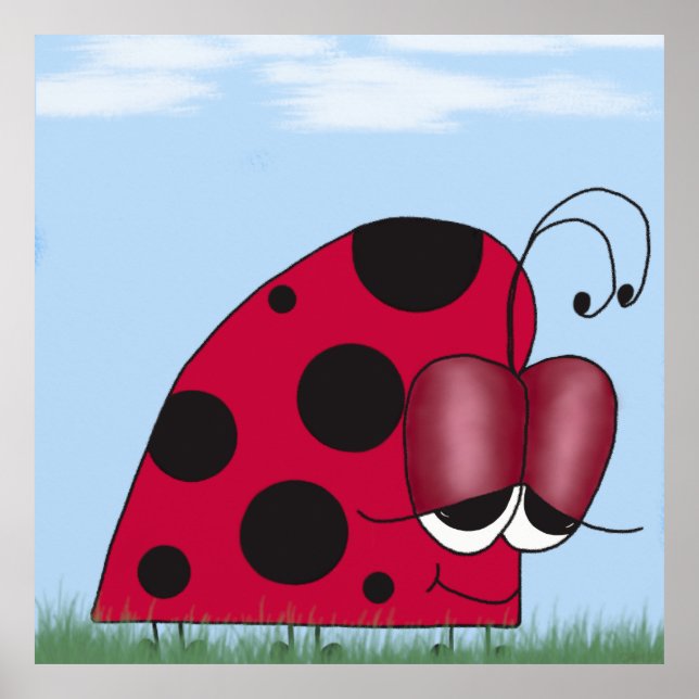 Lönsam och euforisk Ladybug-målning Poster (Framsidan)