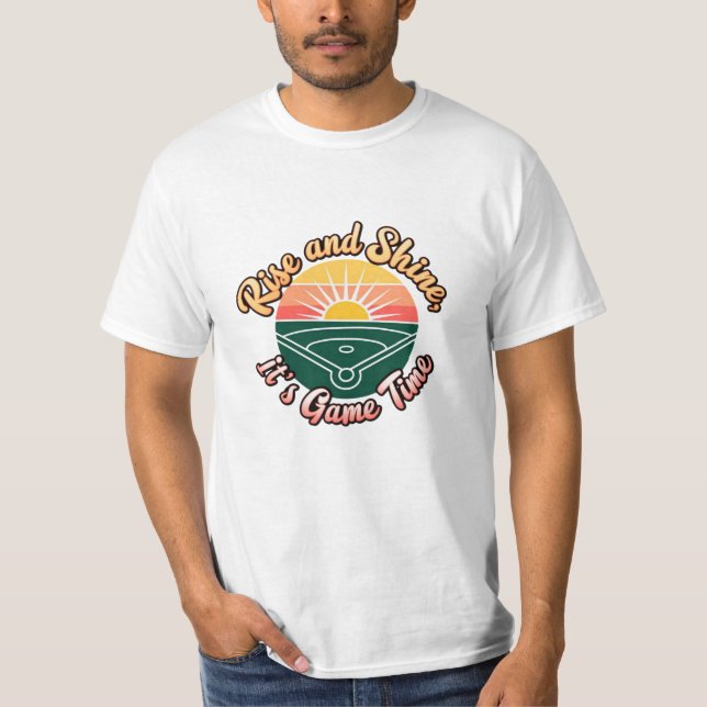 Lönsam och visuell Softball-grafik T Shirt (Framsida)