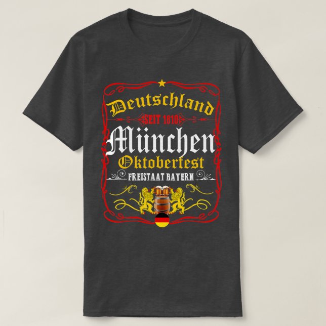 Lönsam Oktoberfest Tysk öl Fest 2021 T Shirt (Design framsida)