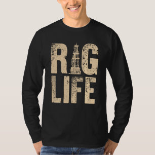 Lönsam oljerig för oljearbetare i Fält Manar T Shirt