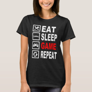 Lönsam omgång av strömsparspel Upprepa TShirt för T Shirt