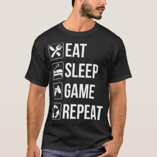 Lönsam omgång till viloläge Upprepa t för videospe Shirt