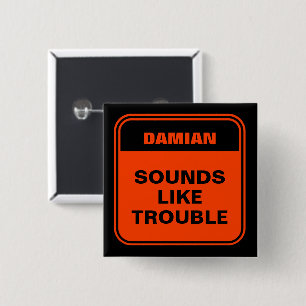 Lönsam orange ljud som problempersonlig knapp