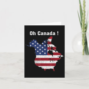 Lönsam ordförande Trump som säger Oh Canada Karta Kort