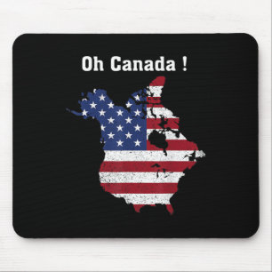 Lönsam ordförande Trump som säger Oh Canada Karta Musmatta