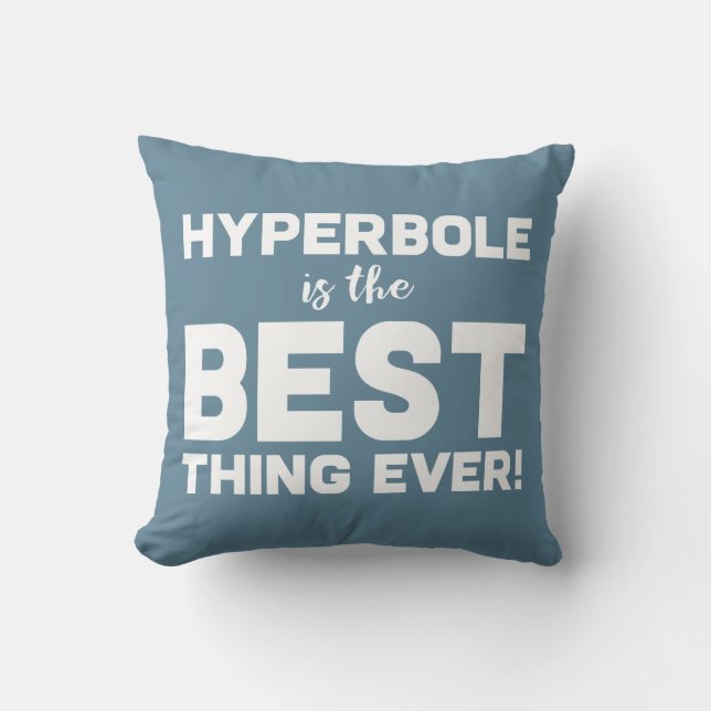 Lönsam Ordlek hyperbol är bästa typografiska bild Kudde (Framsida)