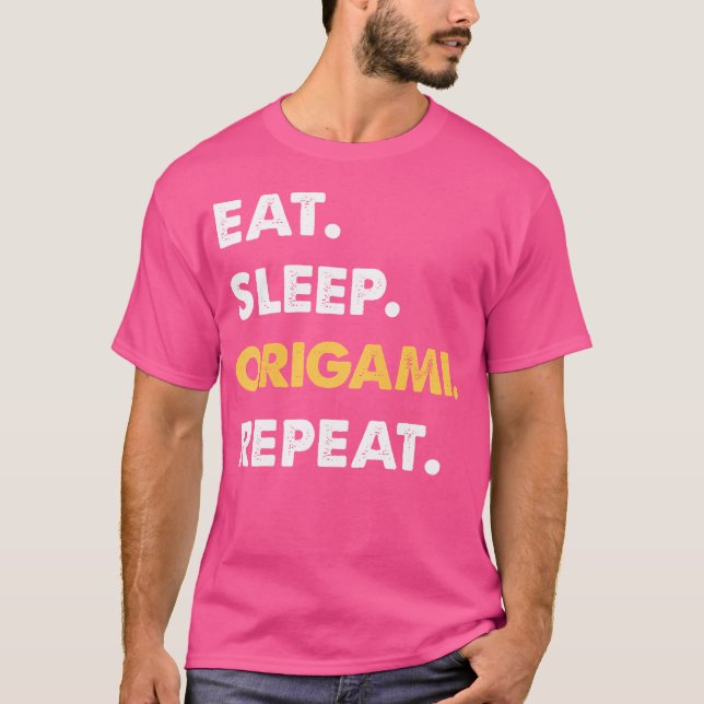 Lönsam Origami Apparel Eat Ssov Origami Repeat T Shirt (Framsida)