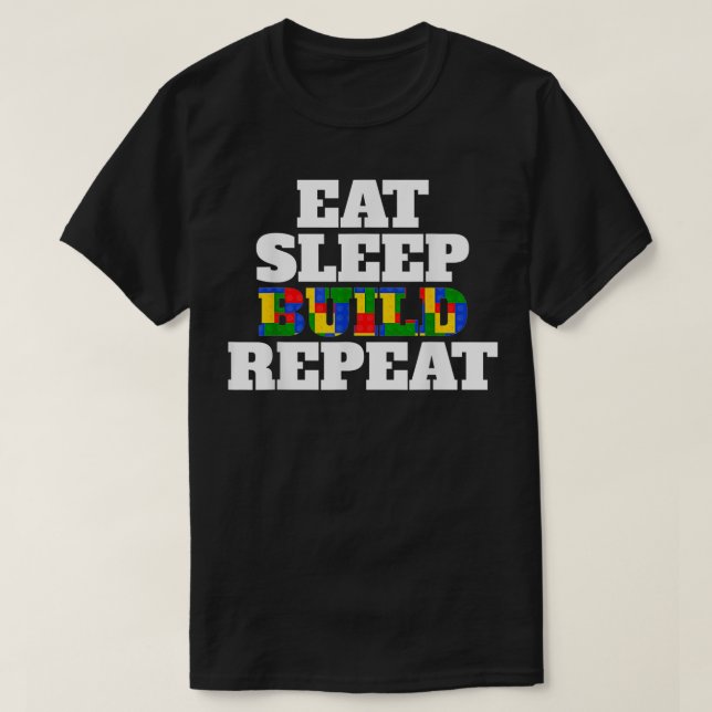Lönsam Öronströmsparläge Bygg Upprepa Byggnad Bloc T Shirt (Design framsida)