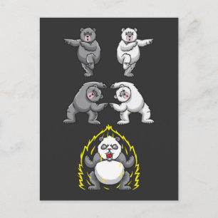 Lönsam Panda Fusion Polar Bear Transformation Vykort