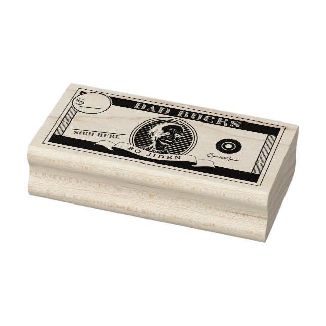 Lönsam "Pappa Bucks" Pengar Frimärke Fars dag Stämpel (Stämpel)