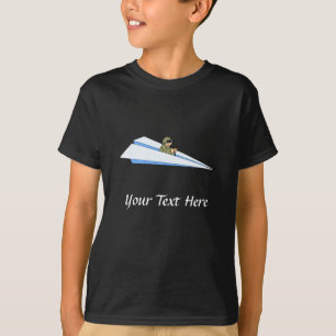 Lönsam Papper flygplanspilot T-shirt